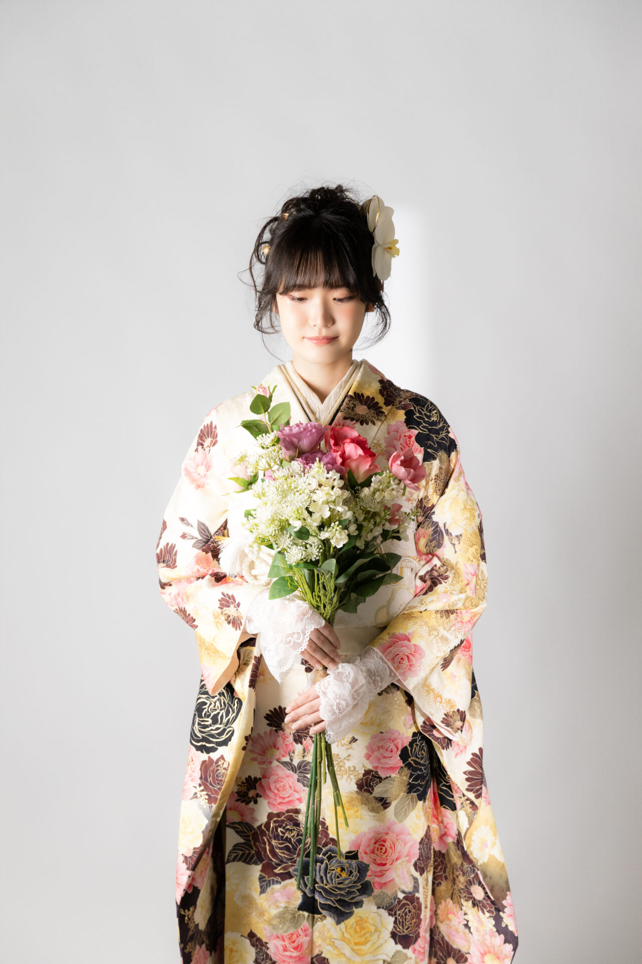 振袖姿の女性