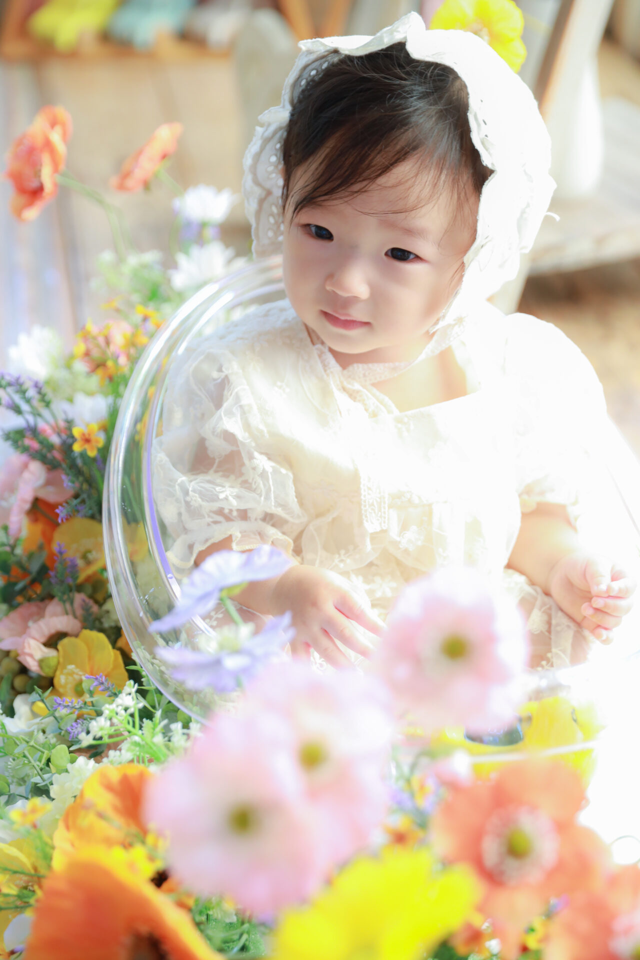 子どもの自然な表情を撮影するフォトスタジオ