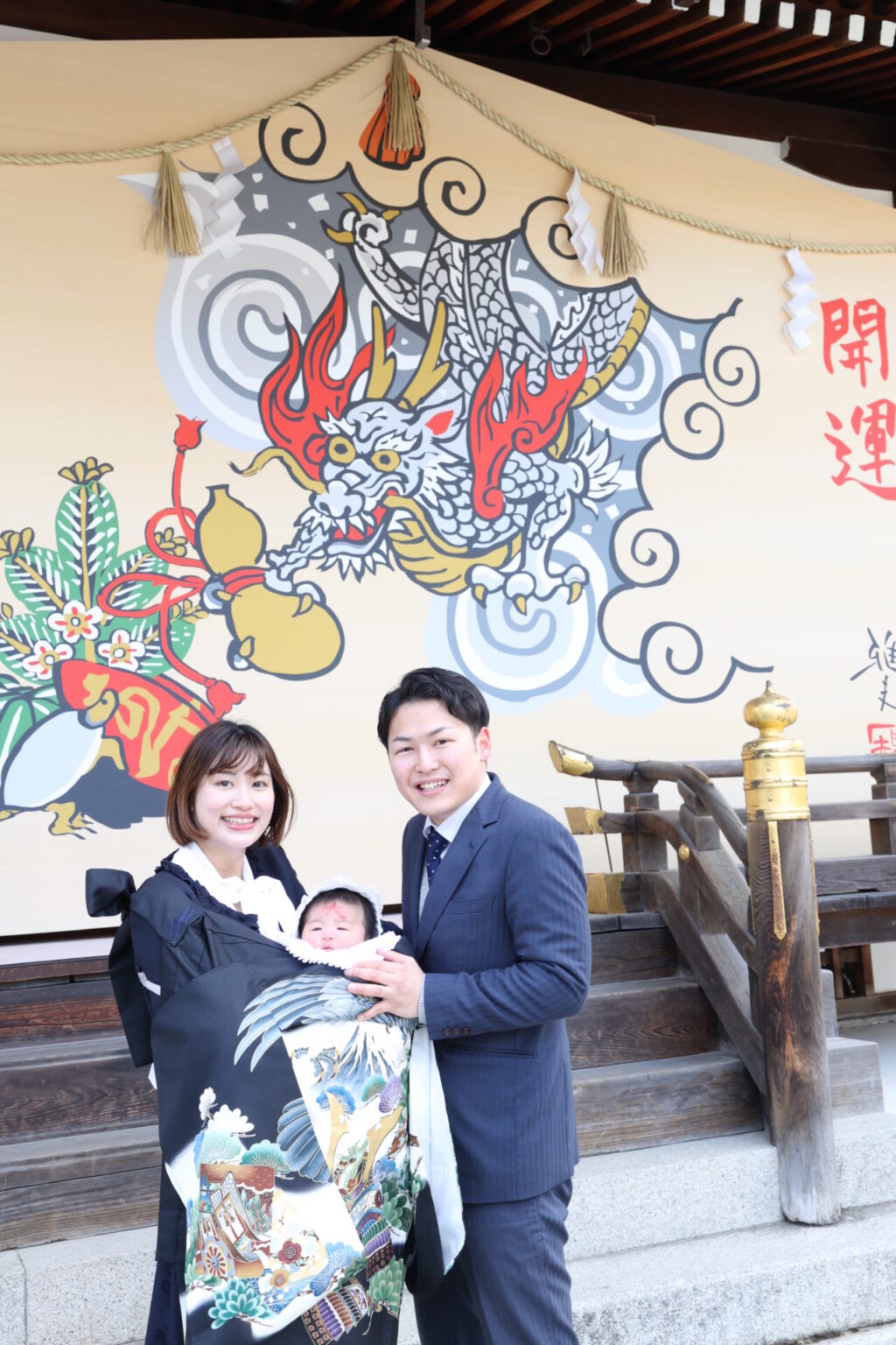 松尾大社のお宮参り出張撮影の様子