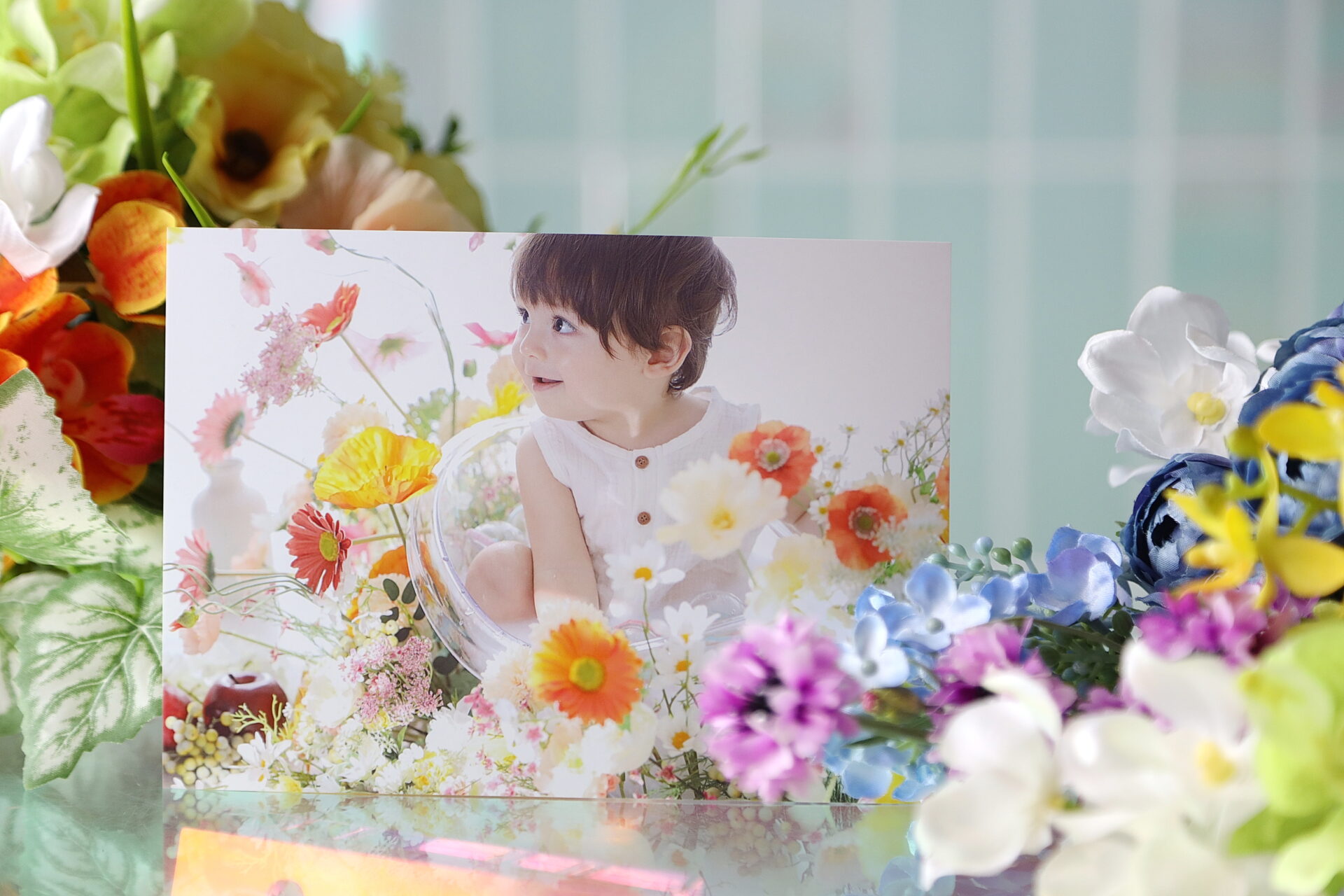 京都のフォトスタジオの撮影風景